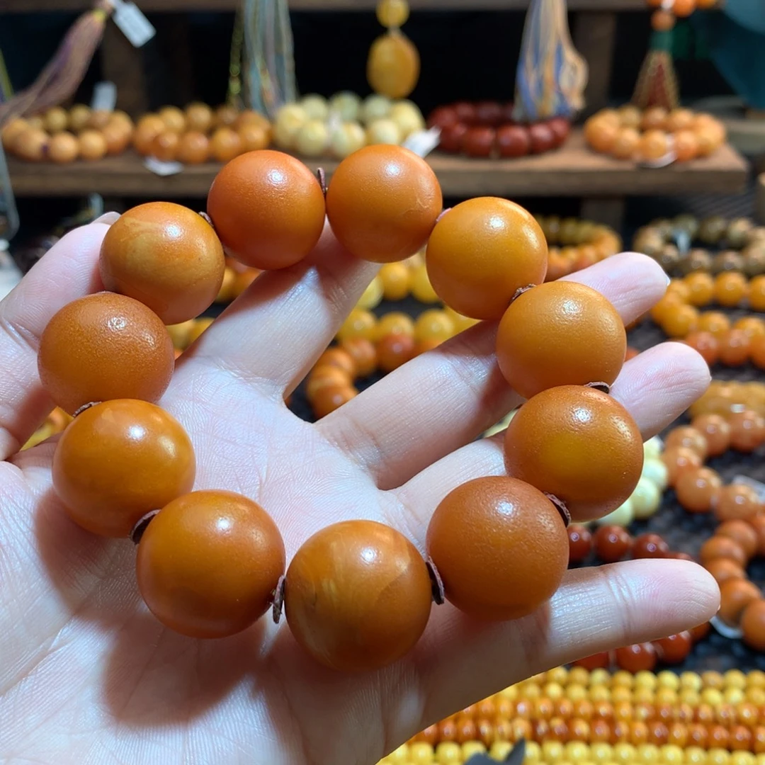 蜜蜡未镶嵌手串蜜蜡手串