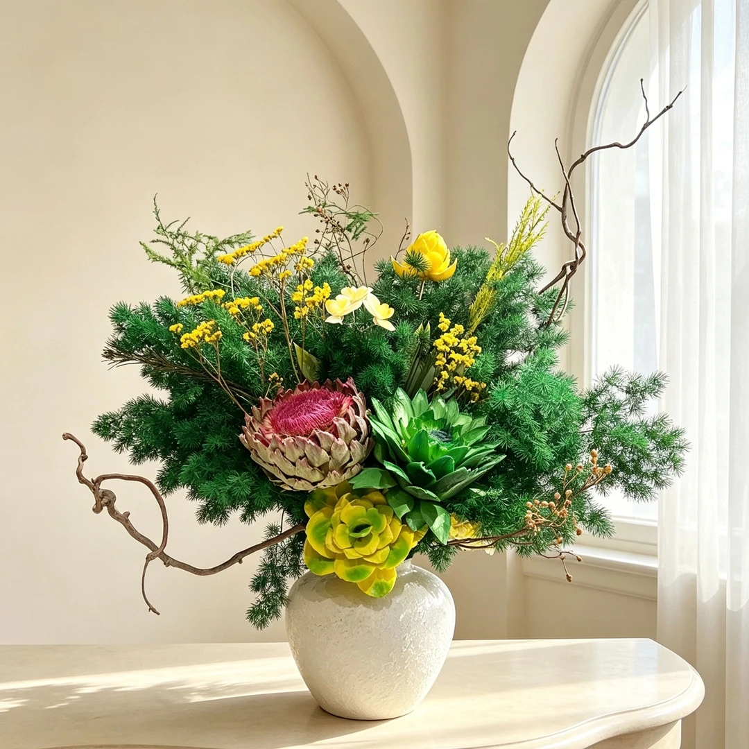 【小空谷】永生花装饰花束客厅玄关家居高级家居轻奢摆件