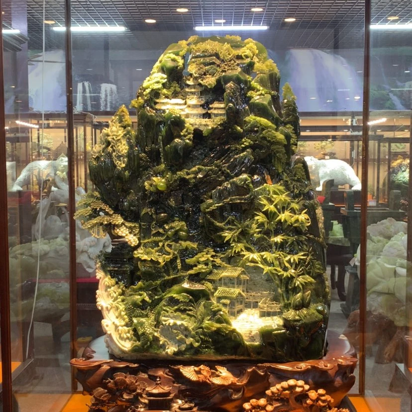 【闪购商品】未镶嵌蛇纹石玉摆件覆膜