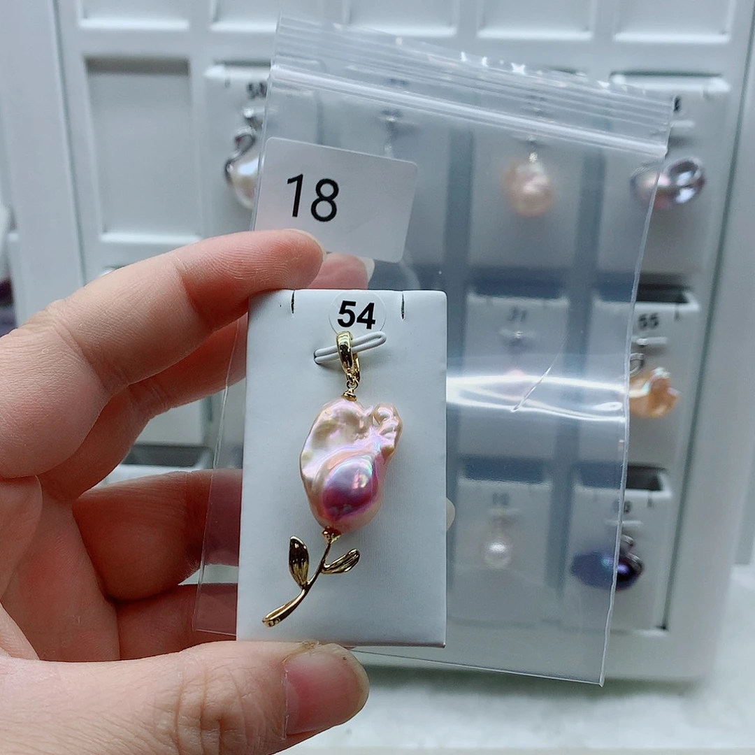 淡水珍珠吊坠(不含链)合金