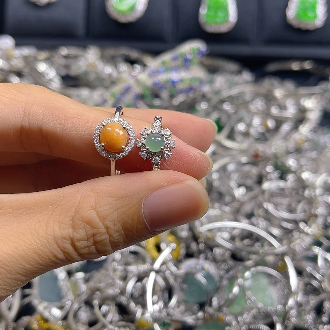 未镶嵌戒指翡翠天然A货