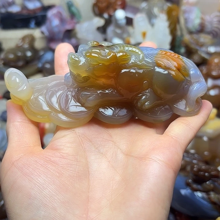 微***露玛瑙/玉髓未镶嵌饰品