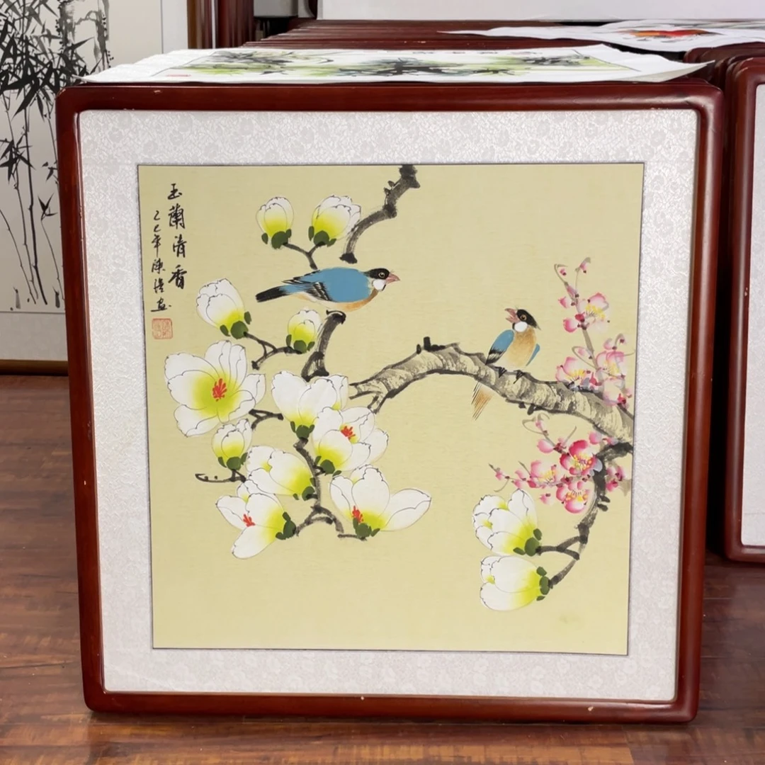 国画带框尺寸63*63厘米