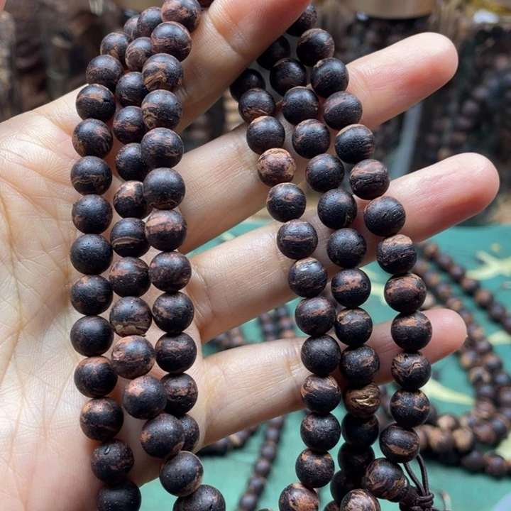 降真香手串/手链降真香糖结黄金甲0.8多圈沉水