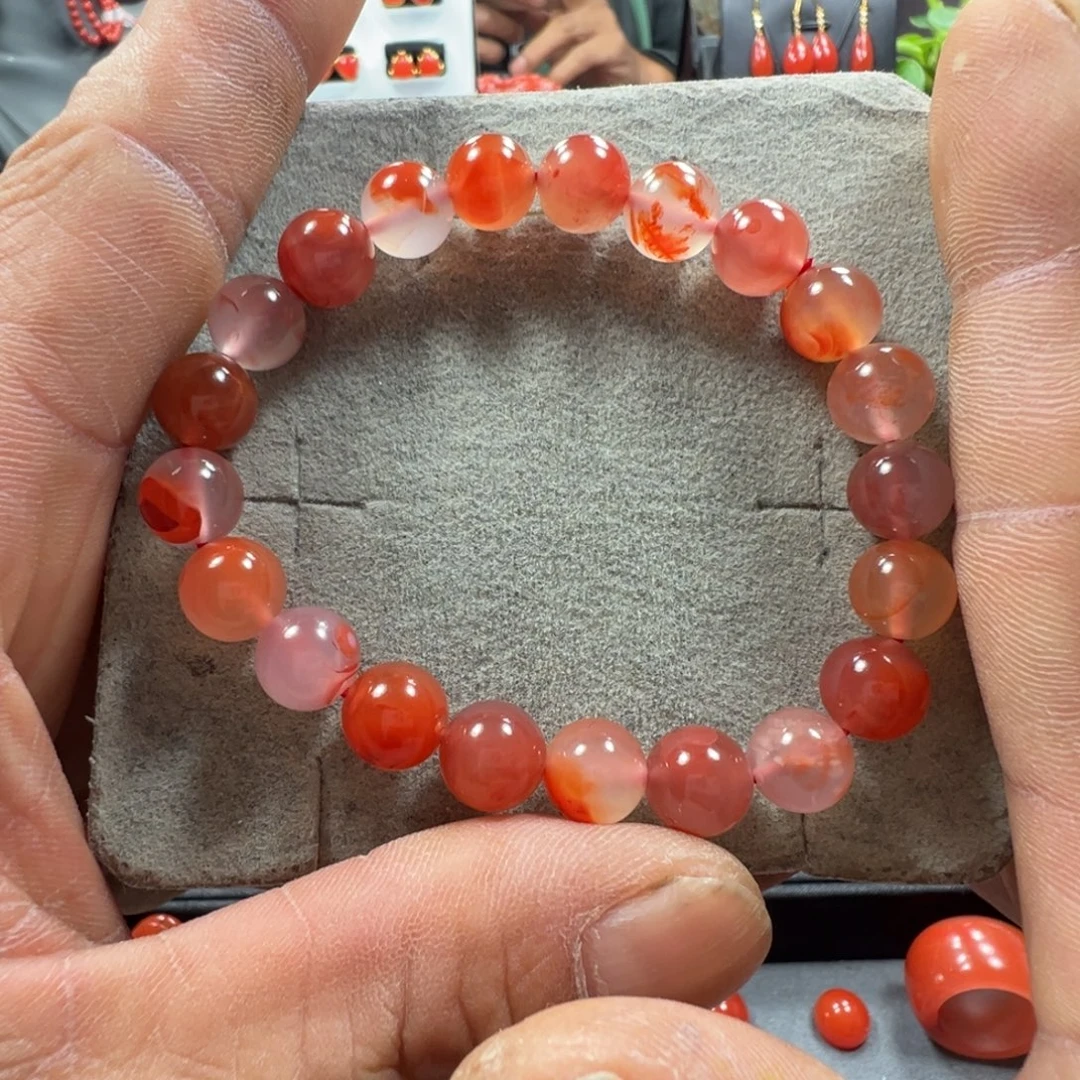 南红玛瑙未镶嵌单圈9