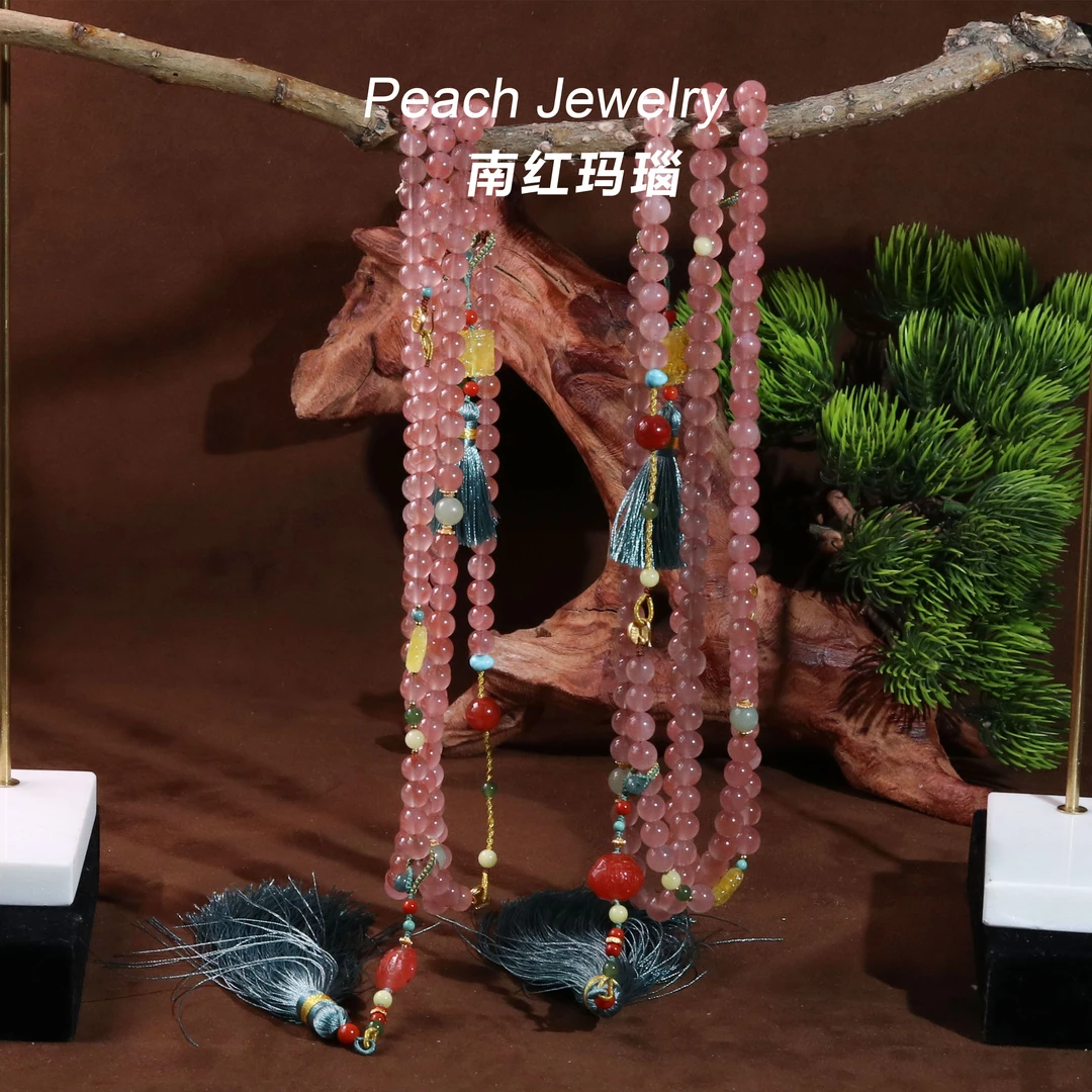 南红玛瑙多用款项链 KL04 多样性发一 颜色微差