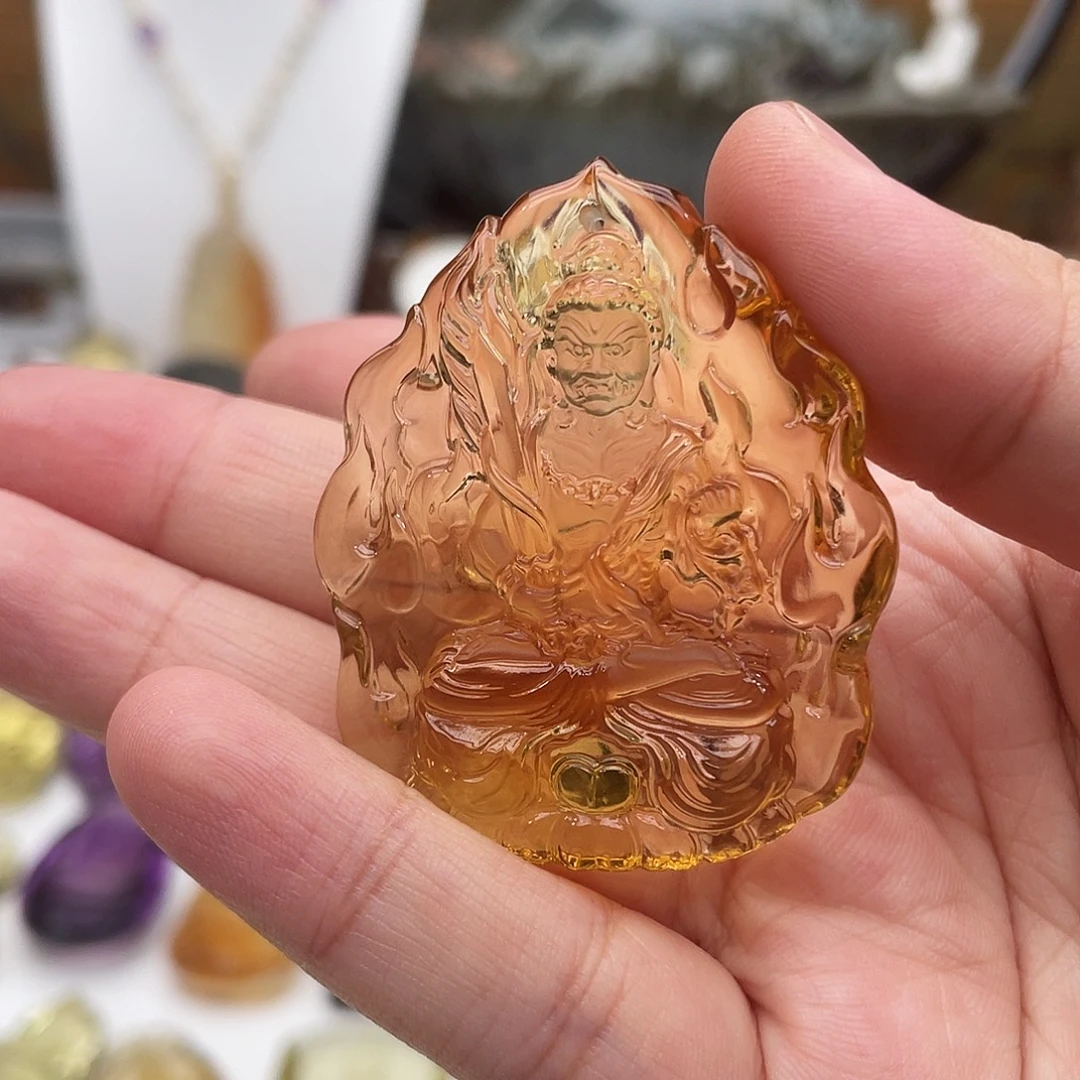 天***尊水晶颈饰未镶嵌定制