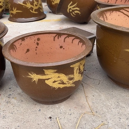 牛***仔花盆紫砂透气花盆