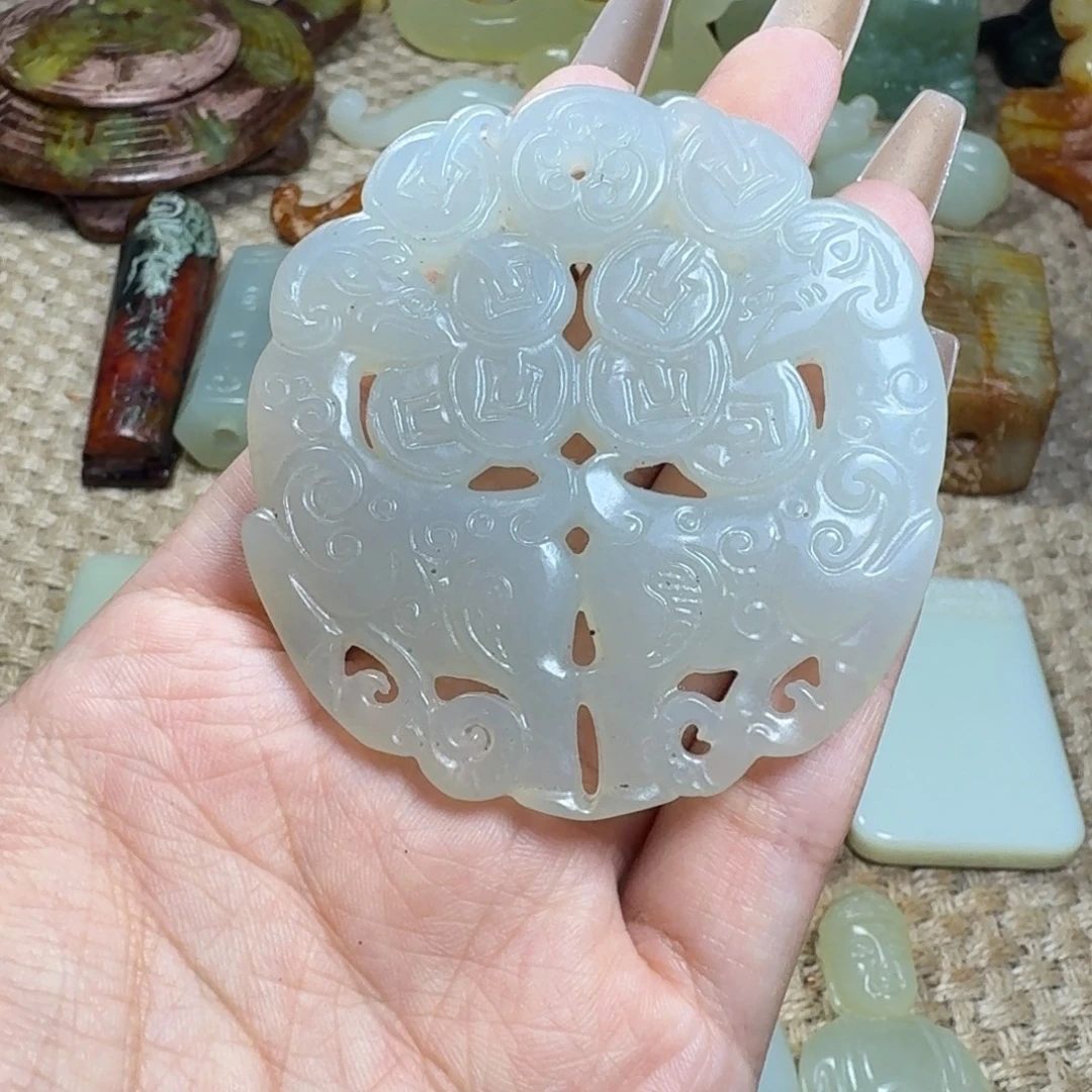 吊坠白玉菩提挂件