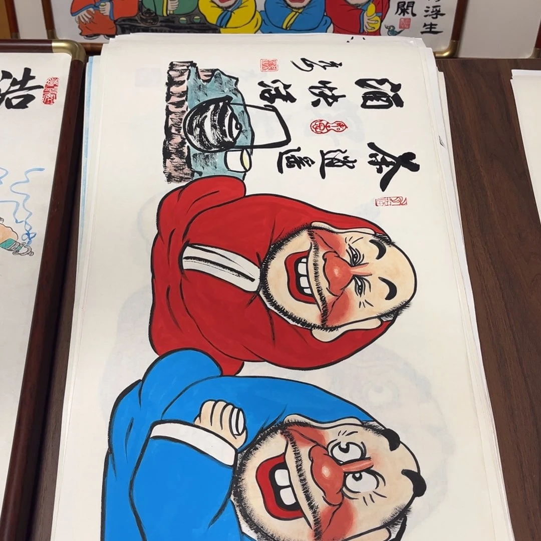 国画纯手绘禅意画作品