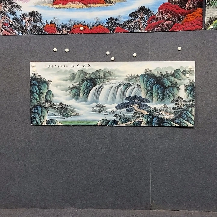 国画小六尺山水一副