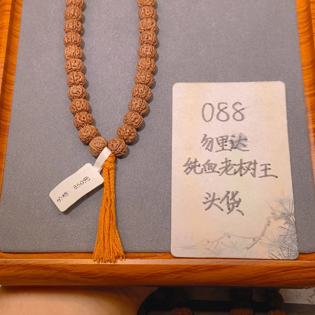 金刚菩提手串088头货勿里达纯血老树王10.3