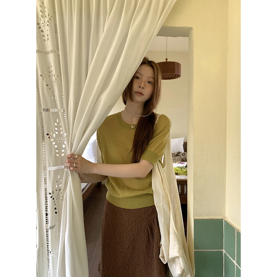 Hellooo Eat 圆领针织套头衫EM2551