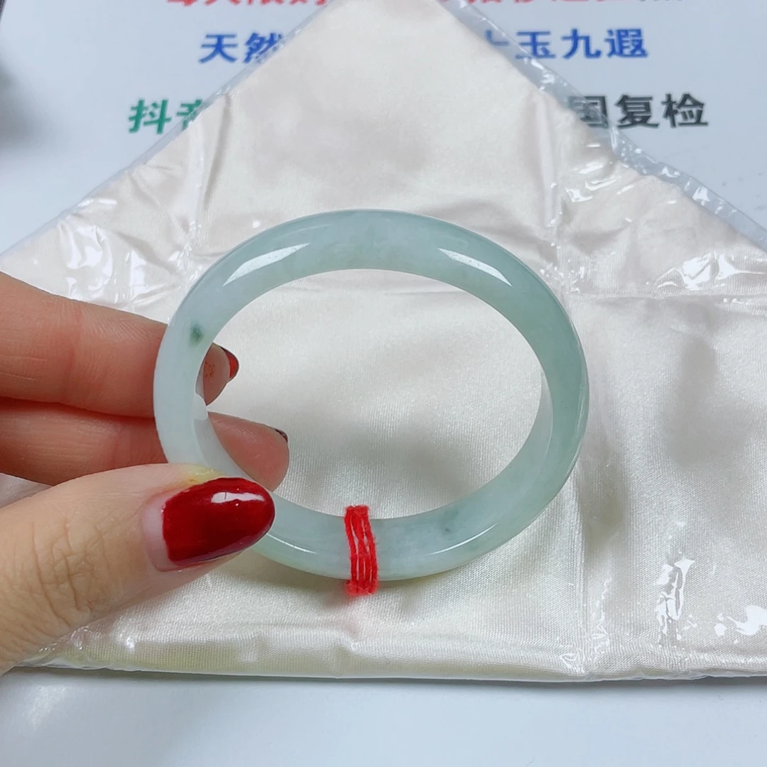 翡翠未镶嵌手镯贵妃55宽14厚8