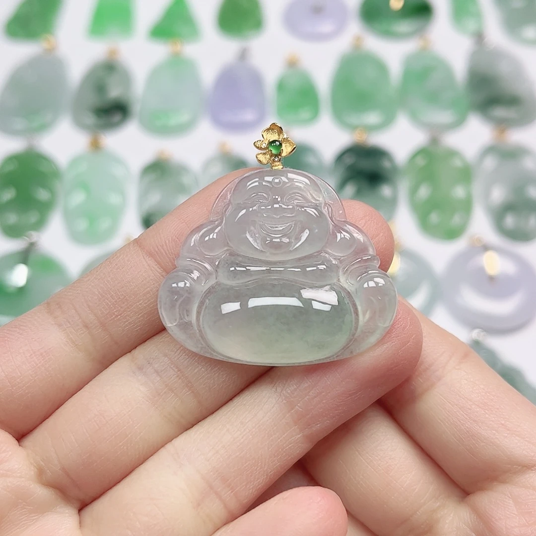 翡翠未镶嵌颈饰全场天然A货翡翠