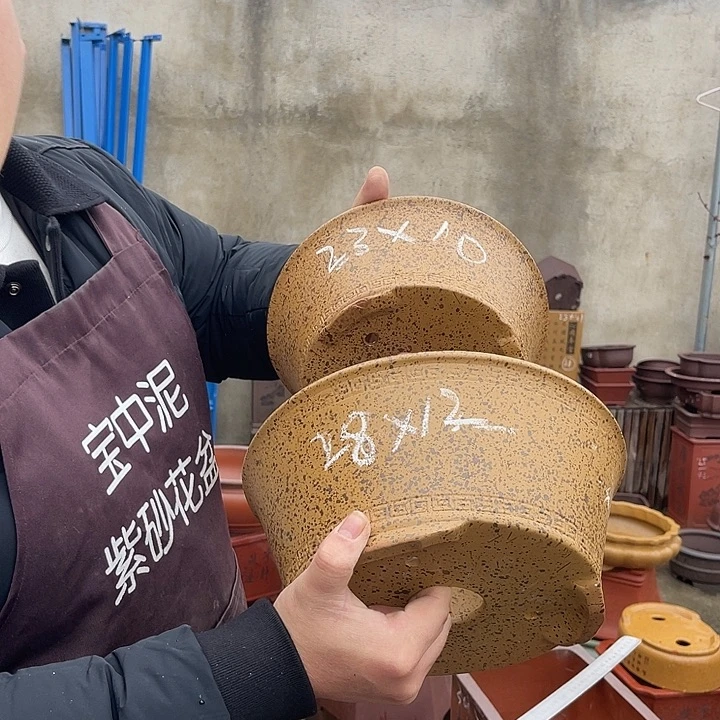 紫砂花盆紫砂等传统