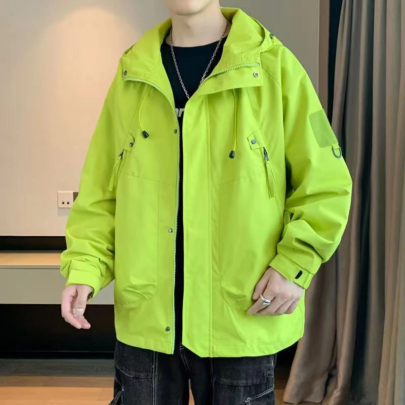 F 400-599 男夹克男士春秋运动时尚休闲百搭连帽潮流