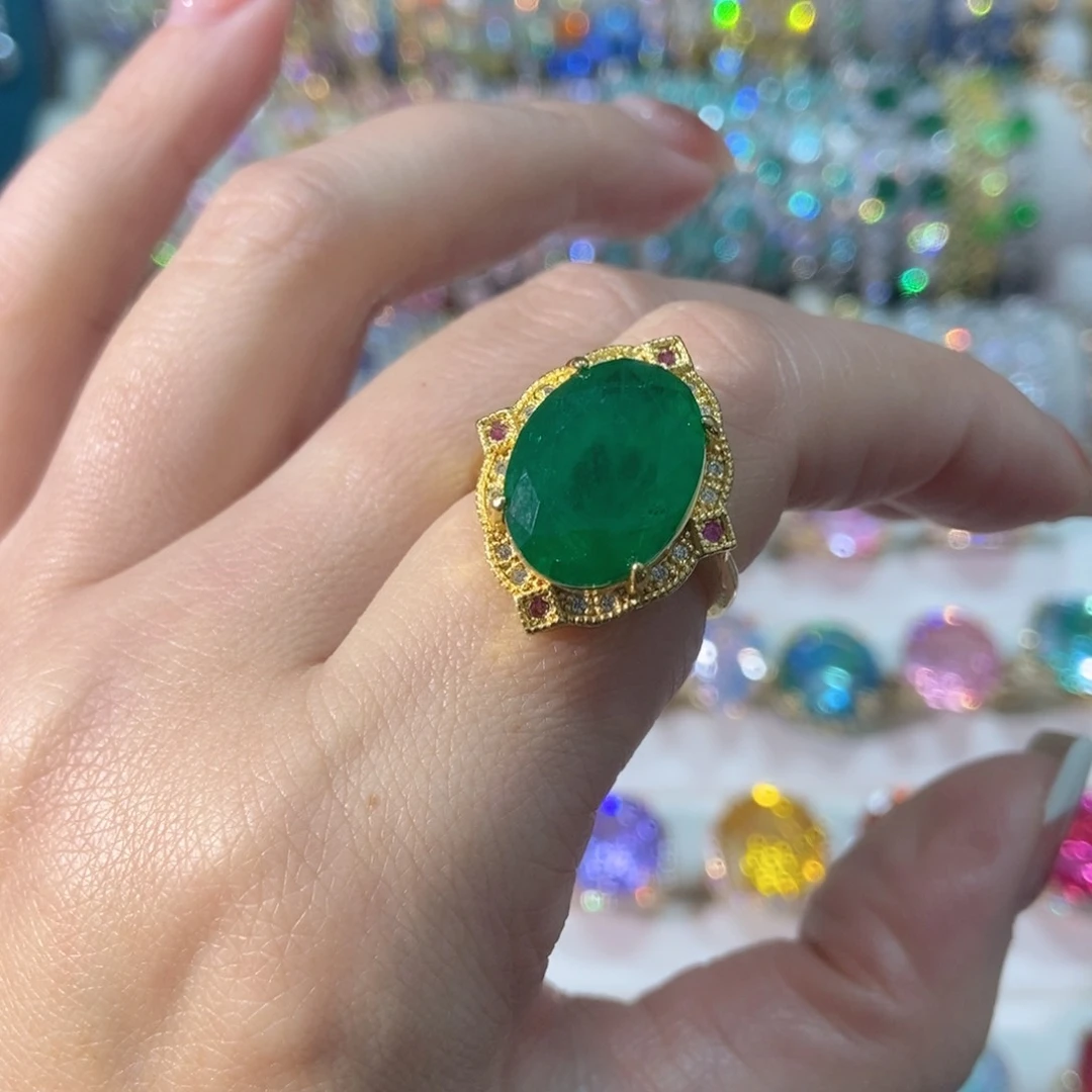 66锆石（处理）戒指