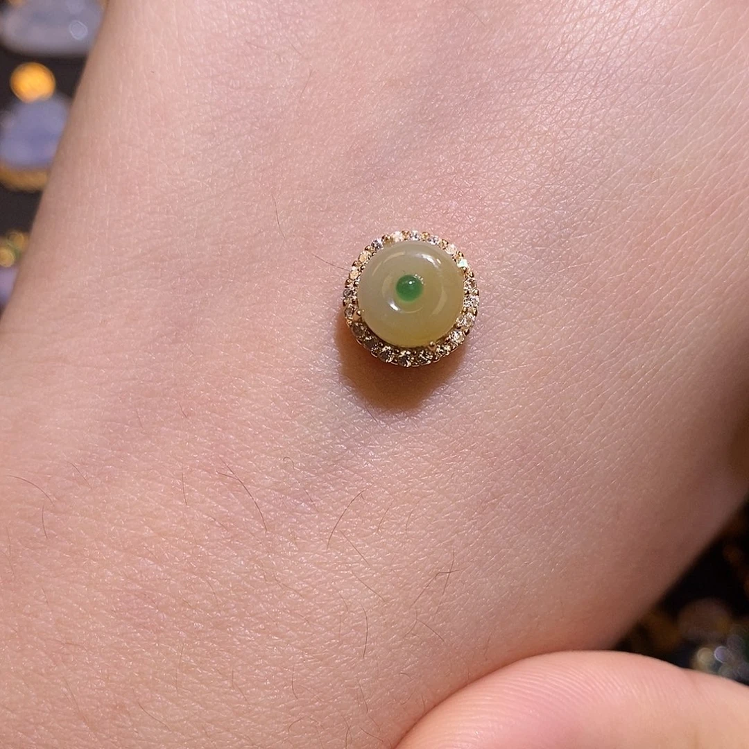 翡翠银S925镶嵌项链