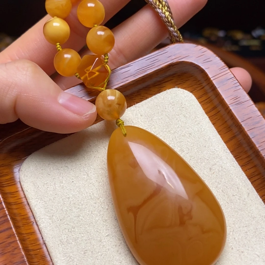 【闪购商品】蜜蜡颈饰未镶嵌项链