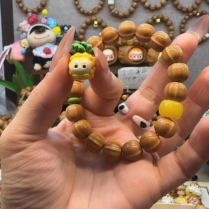 二***胖猴头核桃吊坠玻璃啦不不