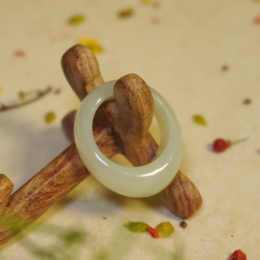 20世纪和田玉指环/HY056301/金玉良缘/槐荫山房