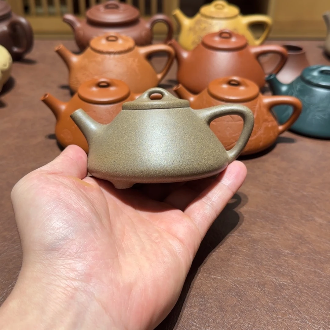 紫砂茶壶青降坡子冶