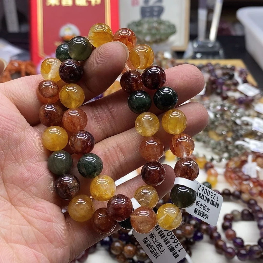 水晶手链未镶嵌多样性发货发一条