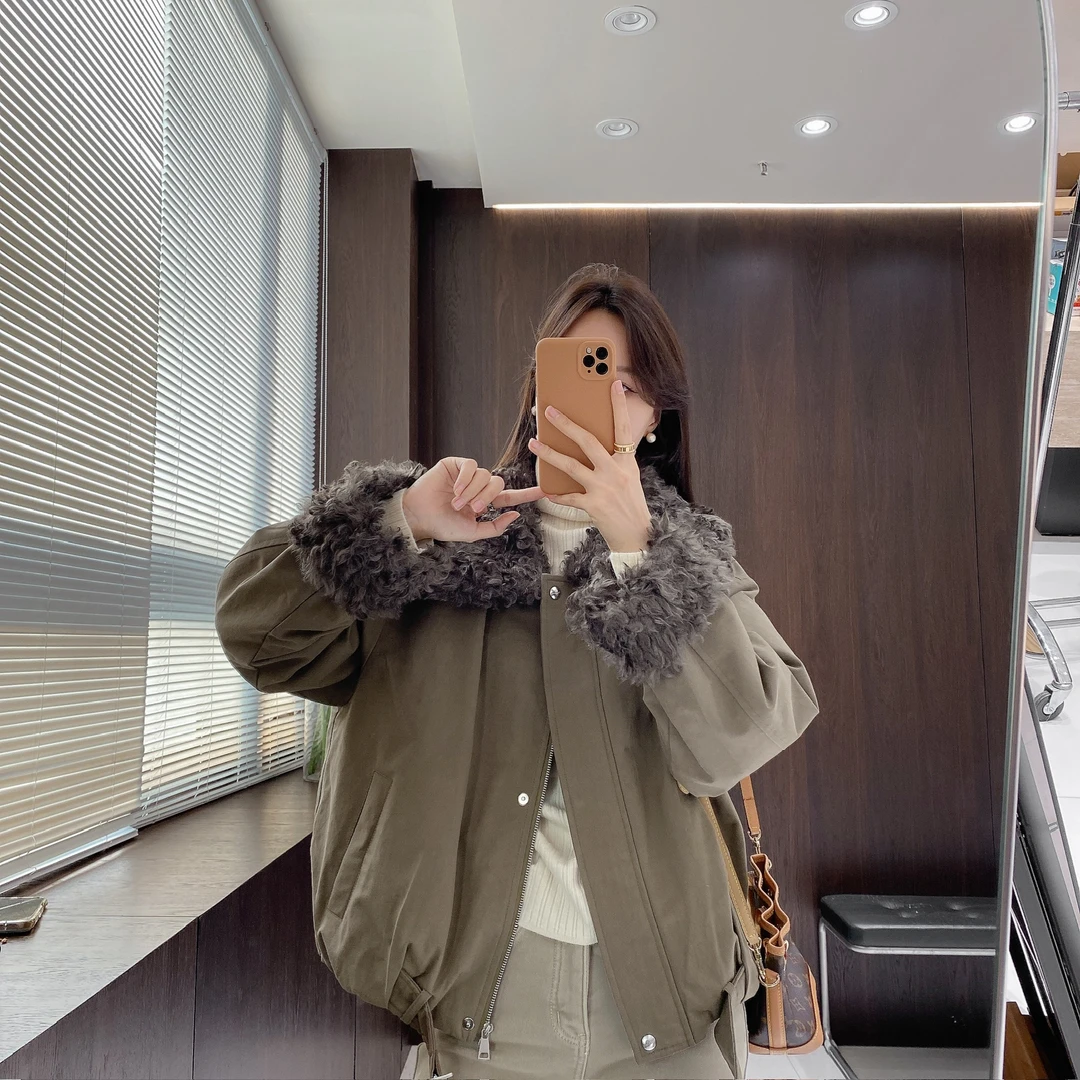 IMFLY金小金自制女装 90鸭绒羽绒服DYW10193冬季大翻领保暖派克服