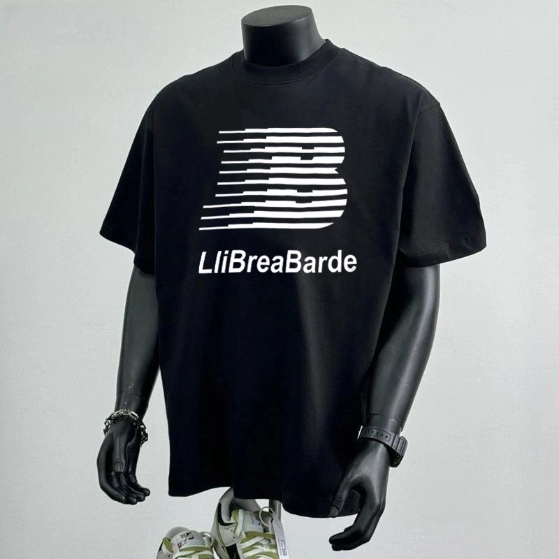 重磅纯棉宽松短袖t恤夏季2025新款简约设计感印花上衣青少年半袖