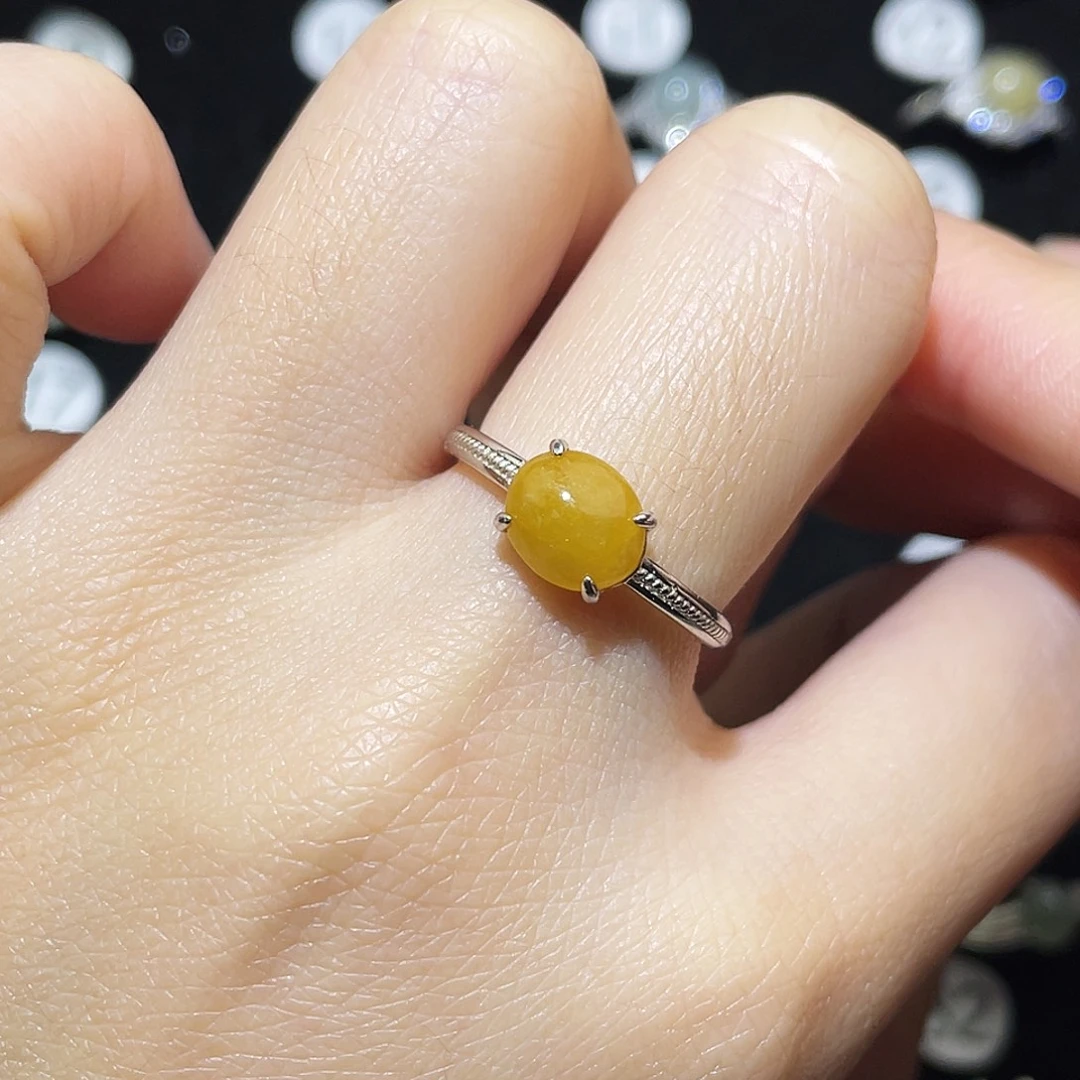 翡翠未镶嵌戒指戒指