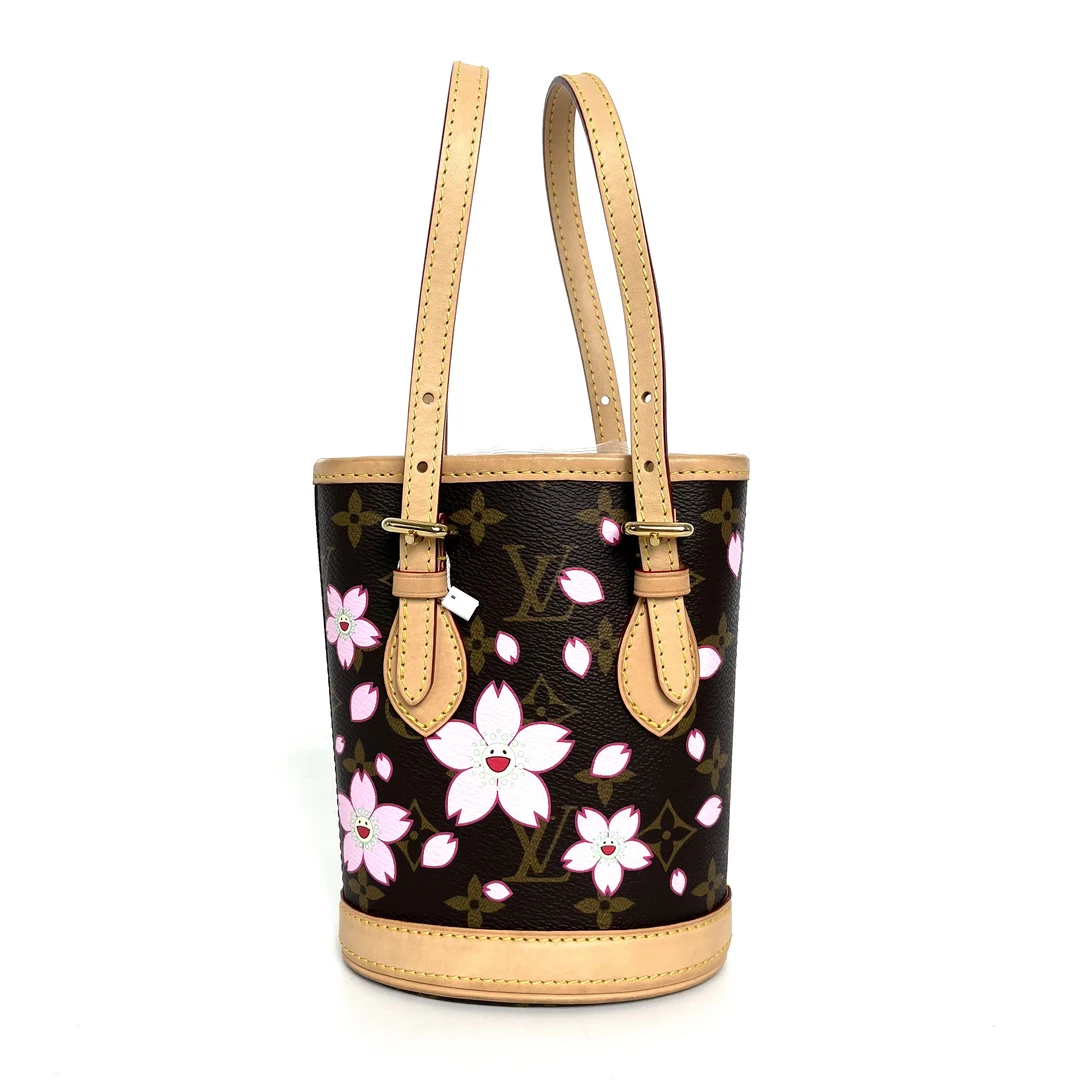 99新 LouisVuitton/路易威登  大迈/樱花水桶nano
