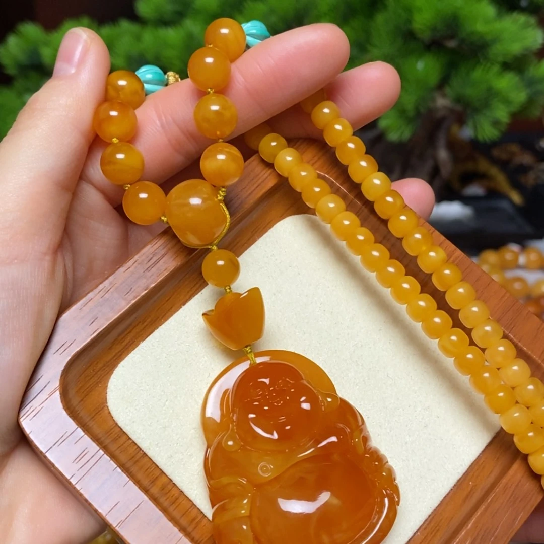 【闪购商品】蜜蜡颈饰未镶嵌项链