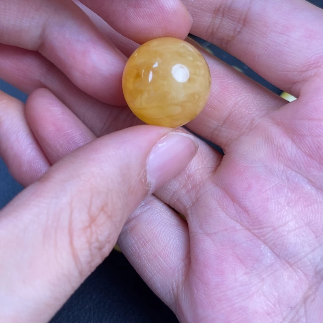 未镶嵌琥珀裸石虎皮全品3