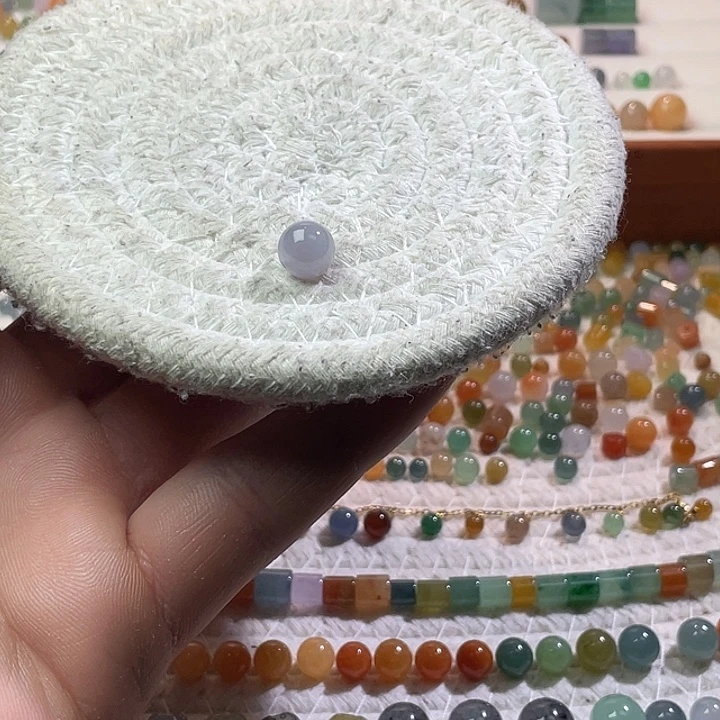 翡翠散珠未镶嵌定制翡翠卡8.9