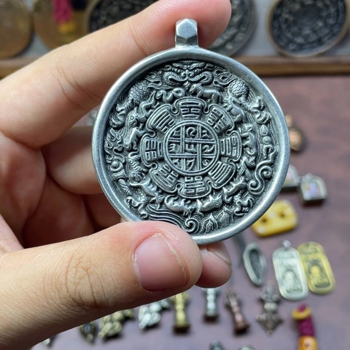 白利马铜奸雄九宫八卦牌