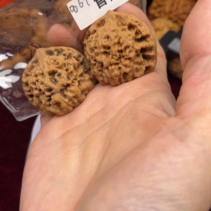 文玩核桃把件官帽 38 0069