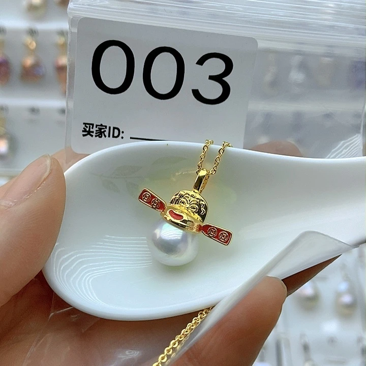 淡水珍珠颈饰9K金镶嵌