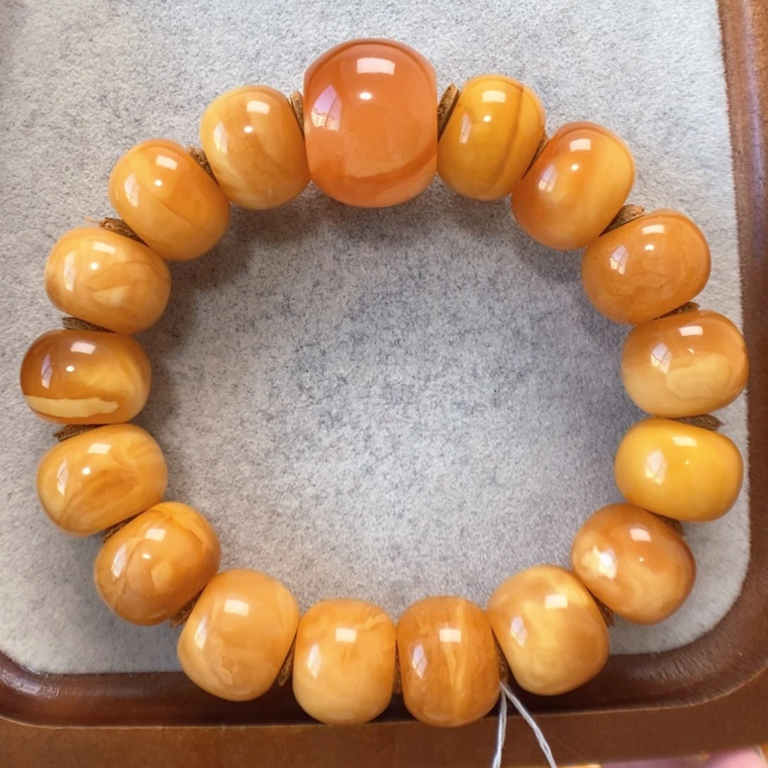 蜜蜡未镶嵌手串蜜蜡