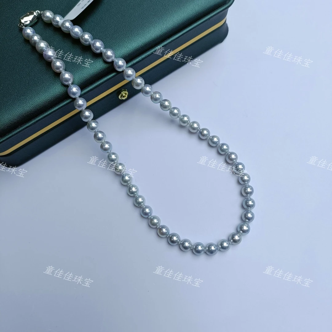 【真多麻精选】正圆 极光 7-8mm海水真多麻颈链 多样性发一