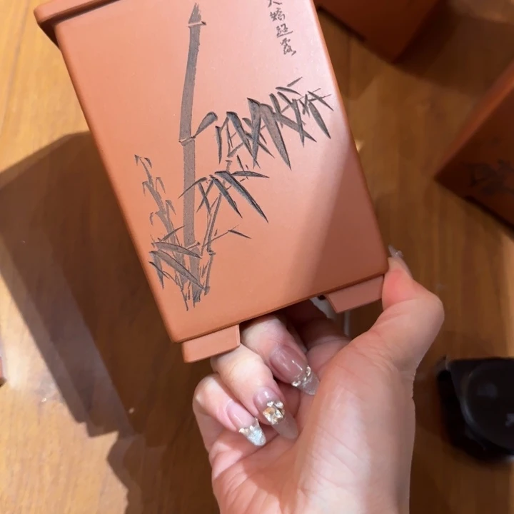 蓝***湾花盆紫砂全手工制作