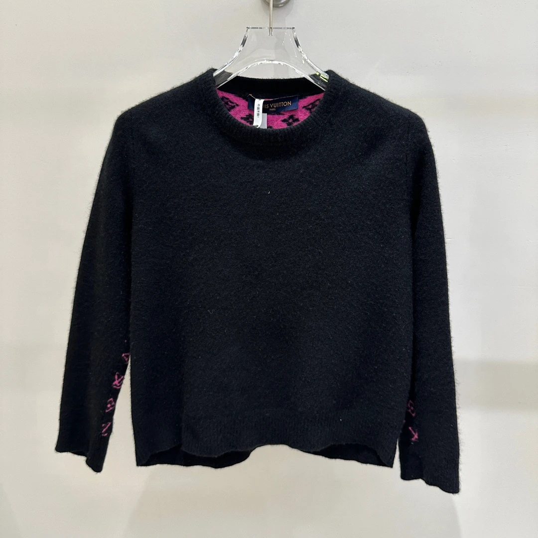 99新 LouisVuitton/路易威登 LV1232 后背满logo毛衣S码原价15000