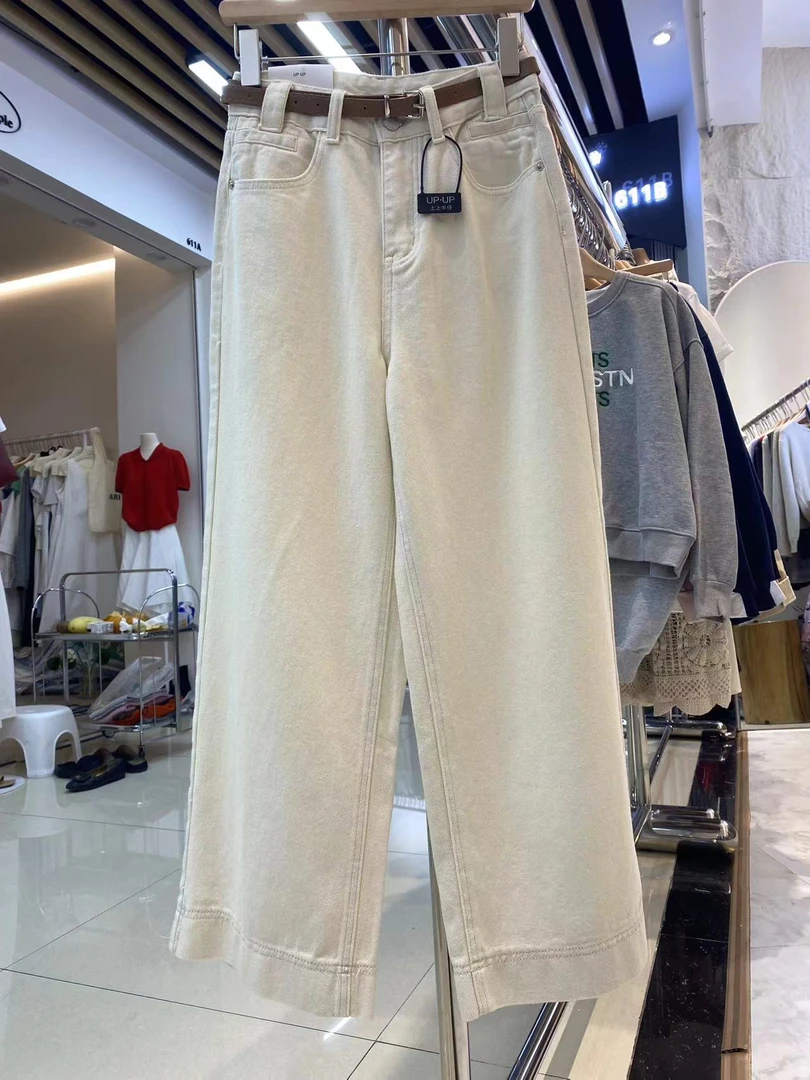 2025年春夏季新款显瘦百搭经典时尚牛仔裤休闲裤韩版宽松高腰