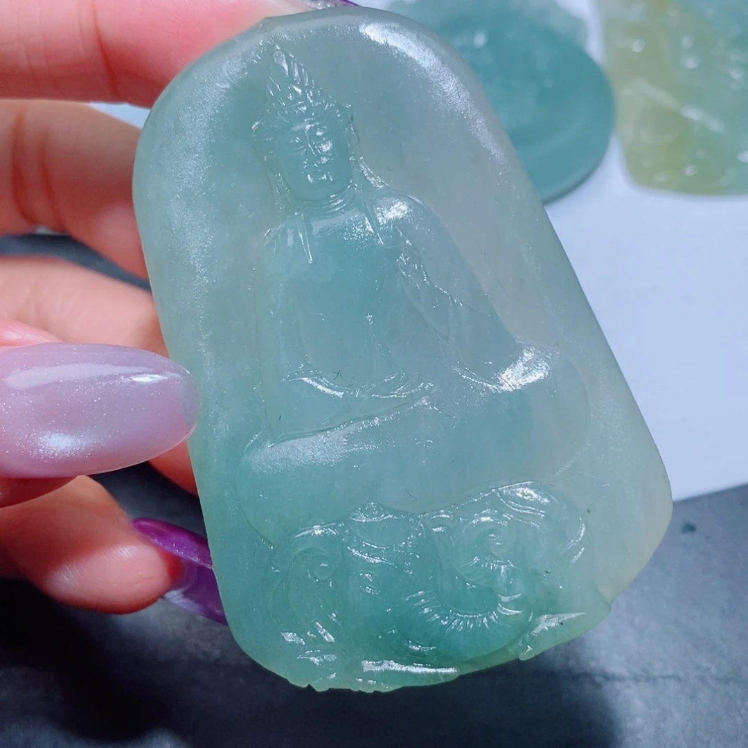 定制翡翠未镶嵌定制毛货翡翠挂件