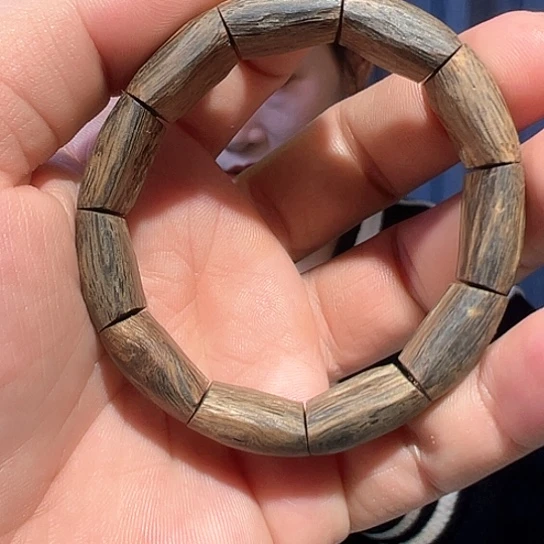 沉香手串乌身手镯1.4多样性发货1条