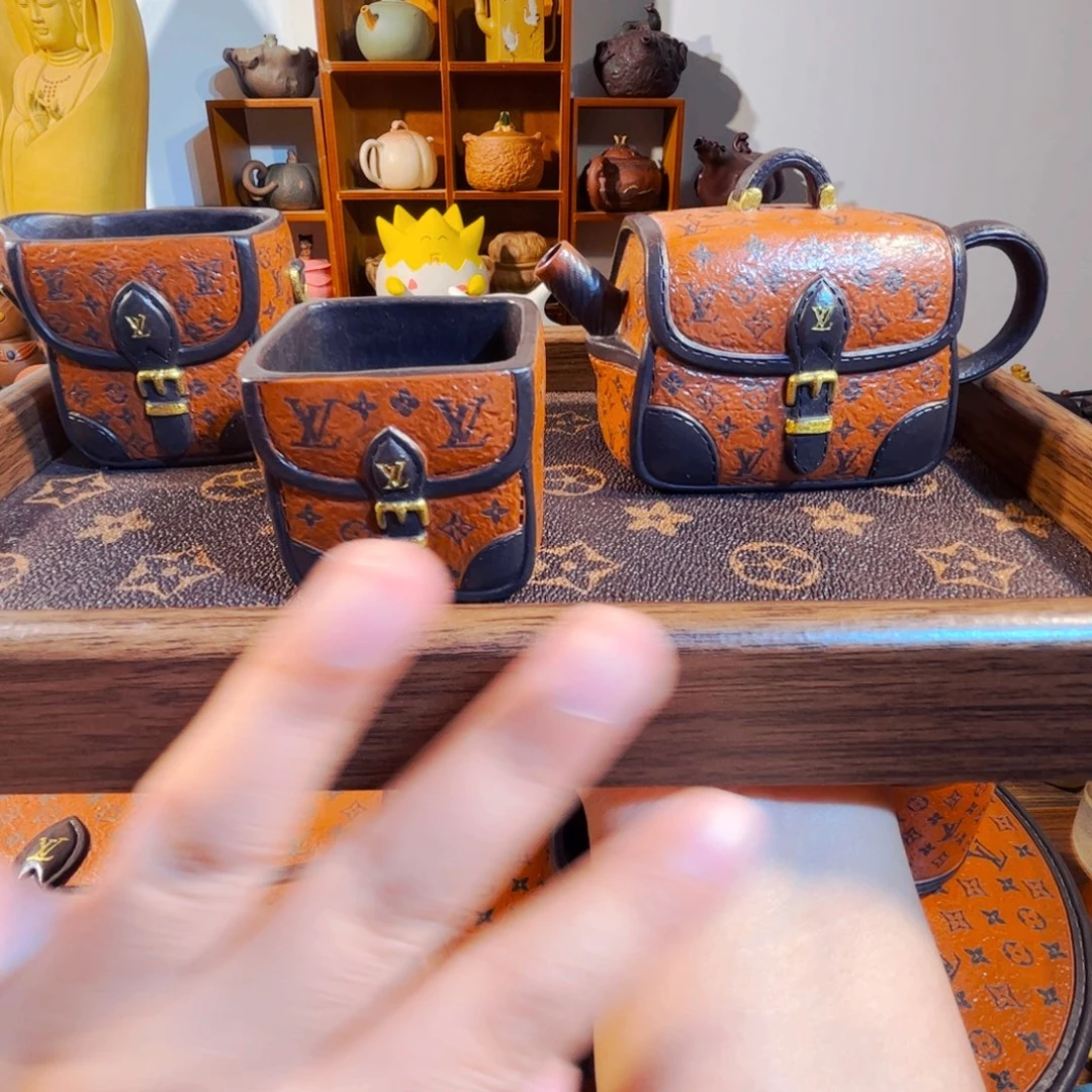 阿***）茶叶盒紫砂纯手工制作过程就是