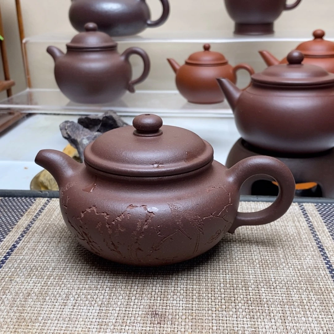 茶壶紫砂零添加210毫升中槽青