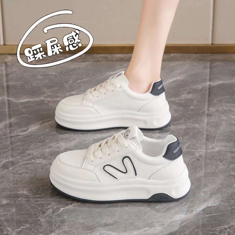 【JTG&SHOES 官方正品】板鞋网红女鞋踩感小白鞋女款2025百搭夏季厚