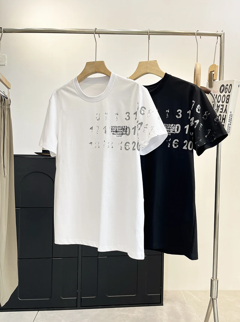 B潮系新品！机洗不变型！印花刺绣夏季圆领短袖T恤 C10 男装 H5908