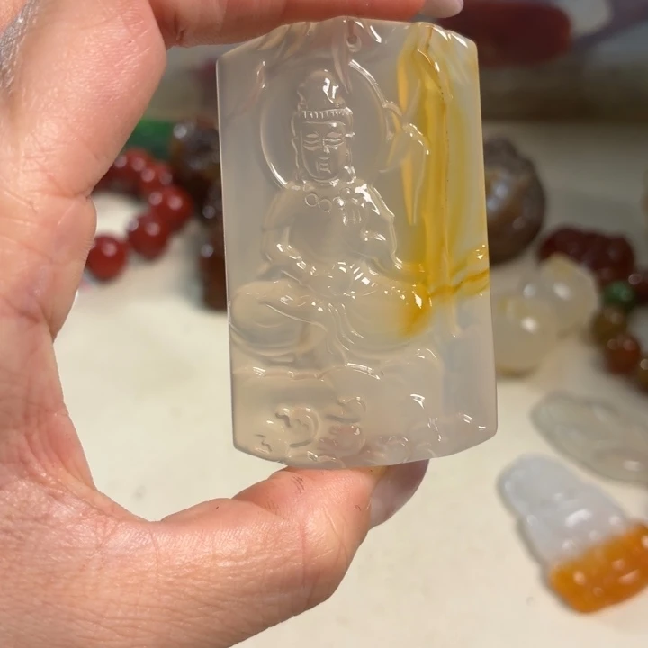 玛瑙/玉髓未镶嵌吊坠(不含链)